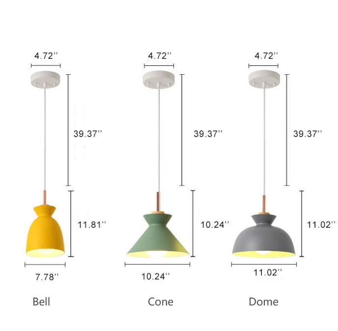 AuroraLite nordisk taklampa | Design i metall | 1 ljuskälla | Moderna färgalternativ