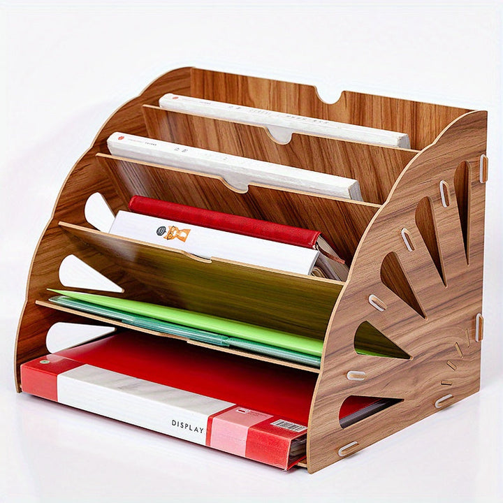 WoodFlow A4-organiserare – elegant förvaring för alla skrivbord