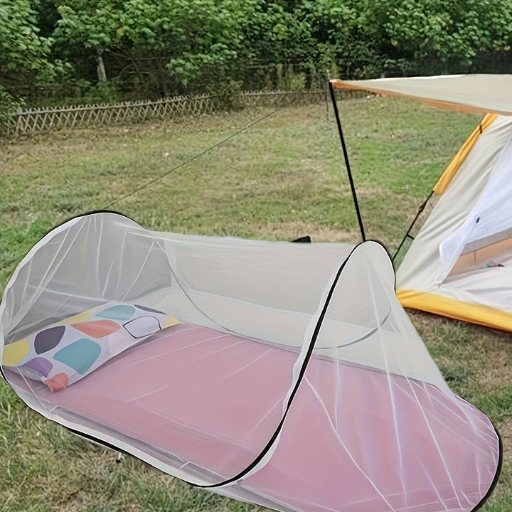 InsectoGuard Solo myggnät | Ultralätt & hopfällbart | Med dragkedja | 200×80×56 cm | För 1 person