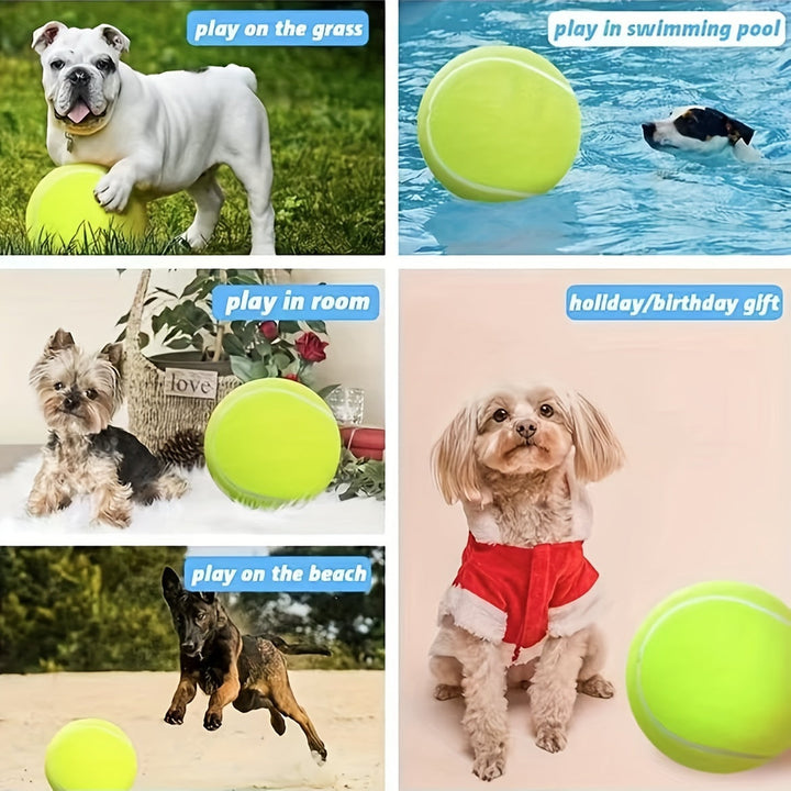 Extra Slitstark Tennisboll för Stora Hundar – Perfekt för Lek och Utomhusaktiviteter