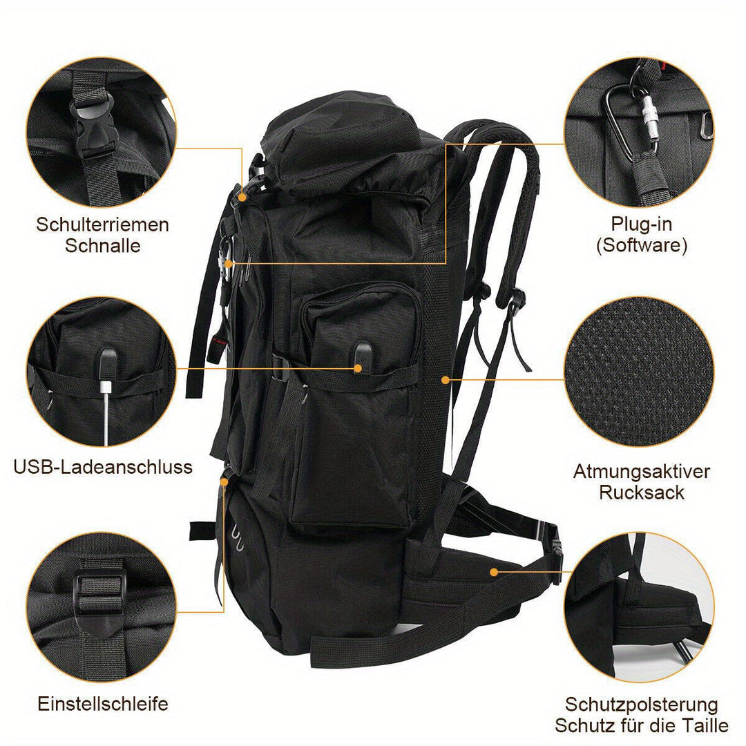 Explorer trekkingryggsäck 80 L – Robust och mångsidig