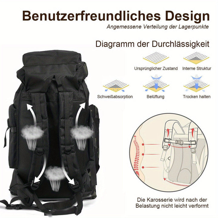 Explorer trekkingryggsäck 80 L – Robust och mångsidig