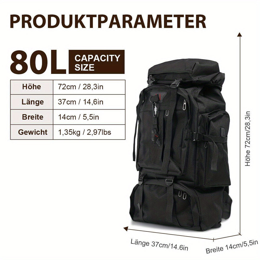 Explorer trekkingryggsäck 80 L – Robust och mångsidig