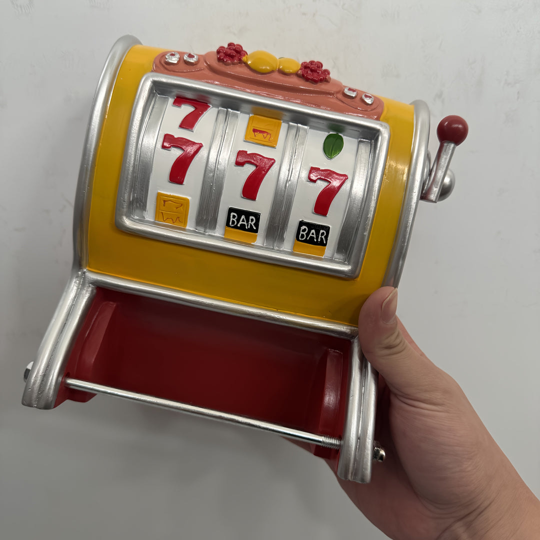 Jackpot toalettpappershållare – Design av spelautomat & väggmonterad