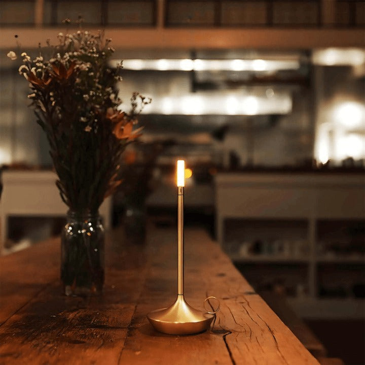 Modern LED-lampa GlareEssence | Uppladdningsbar dimbar belysning för mysiga och trendiga miljöer