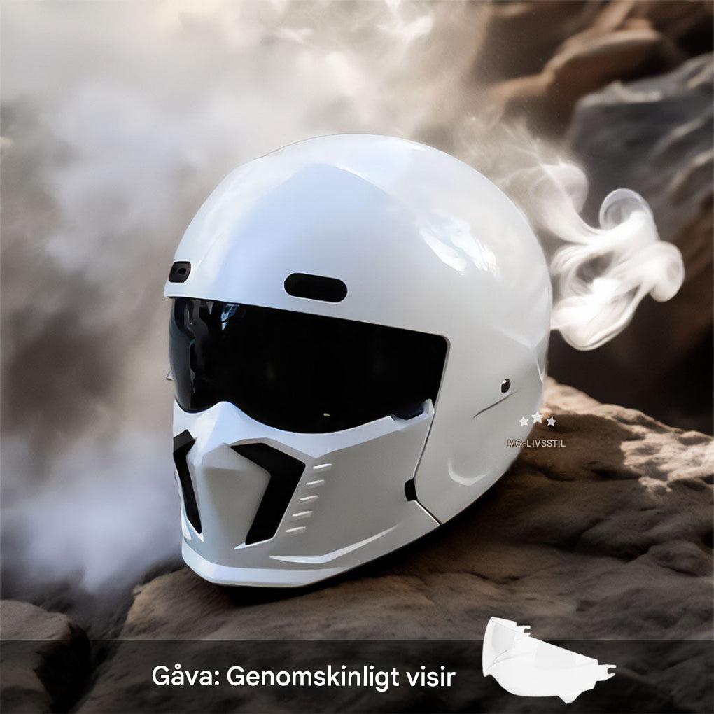 Motorsykkelhjelm – DOT- og ECE-godkjent, tidløst utseende