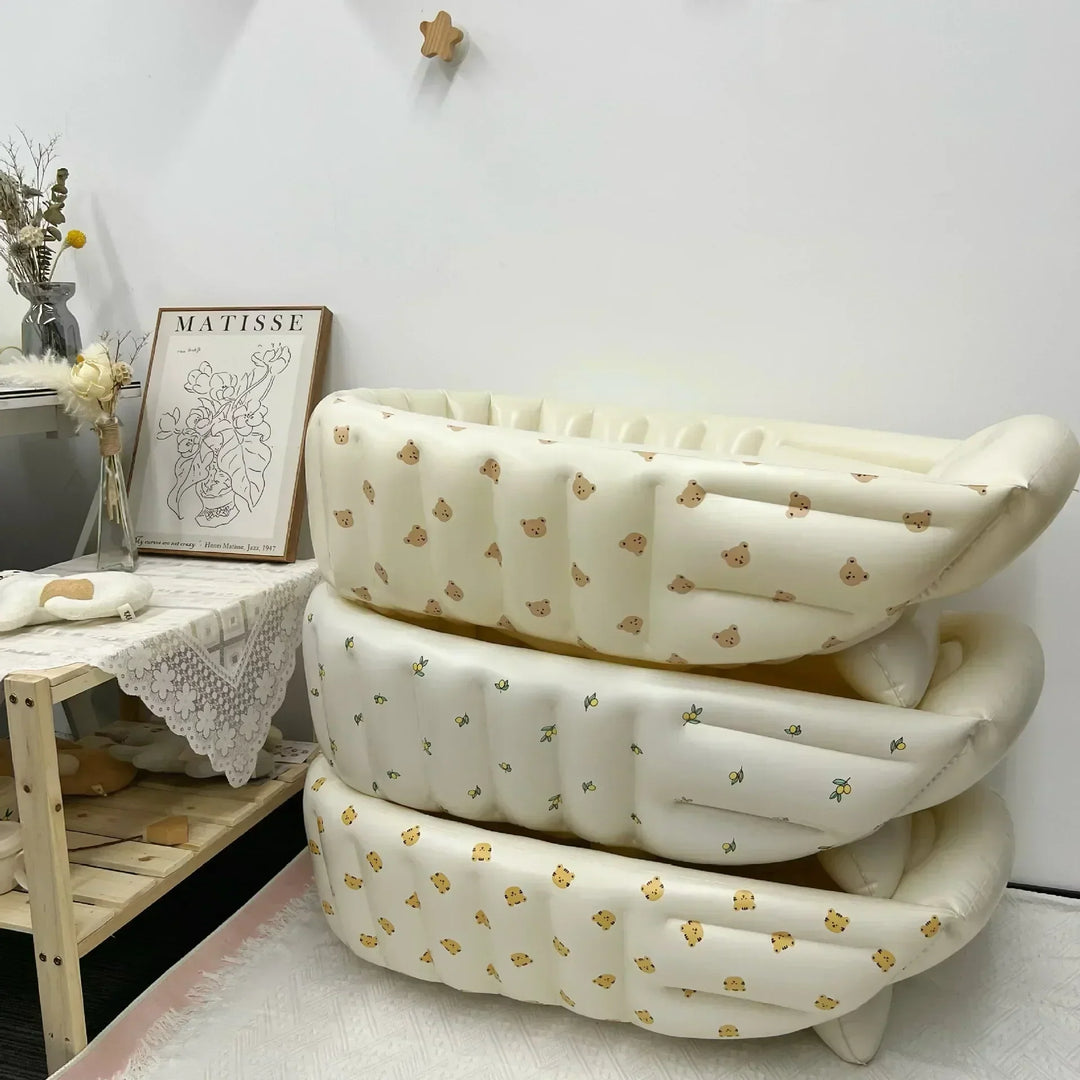 Uppblåsbart resebadkar för barn – BubbleNest