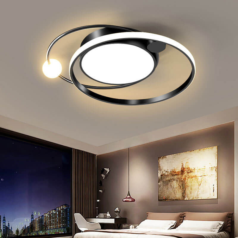 Rund LED-taklampa | Minimalistisk nordisk design
