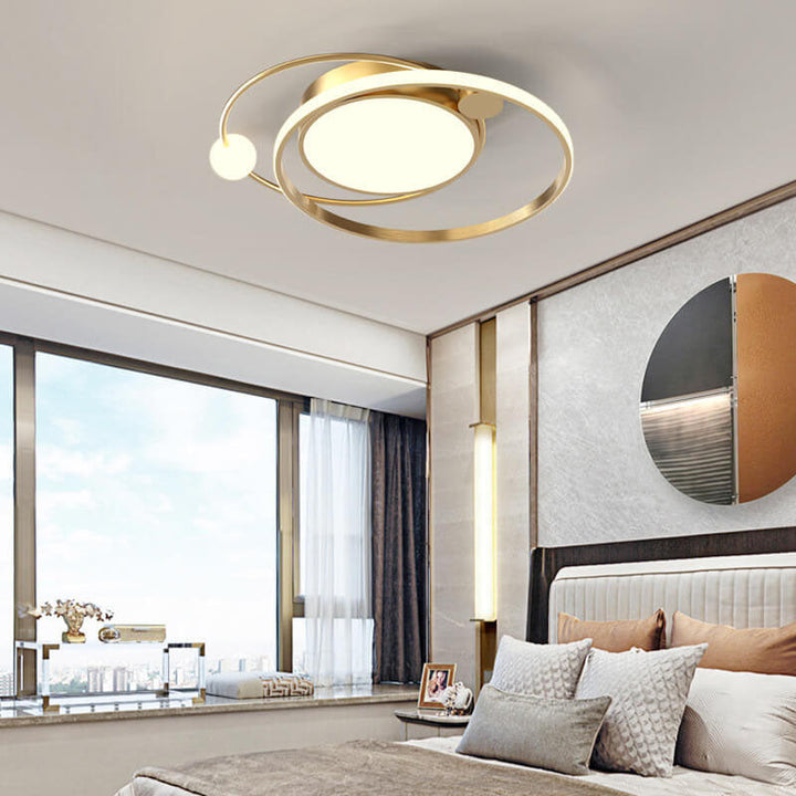 Rund LED-taklampa | Minimalistisk nordisk design