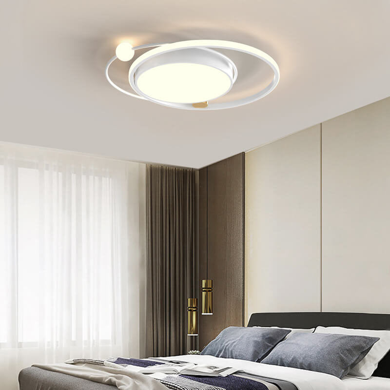 Rund LED-taklampa | Minimalistisk nordisk design