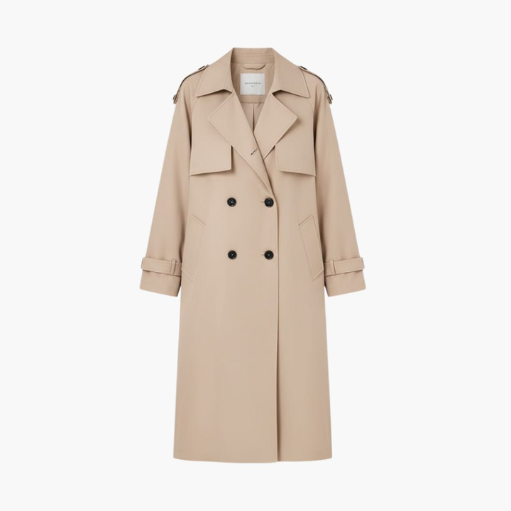 Kvinnors Trench Coat med Knappslå Reapris