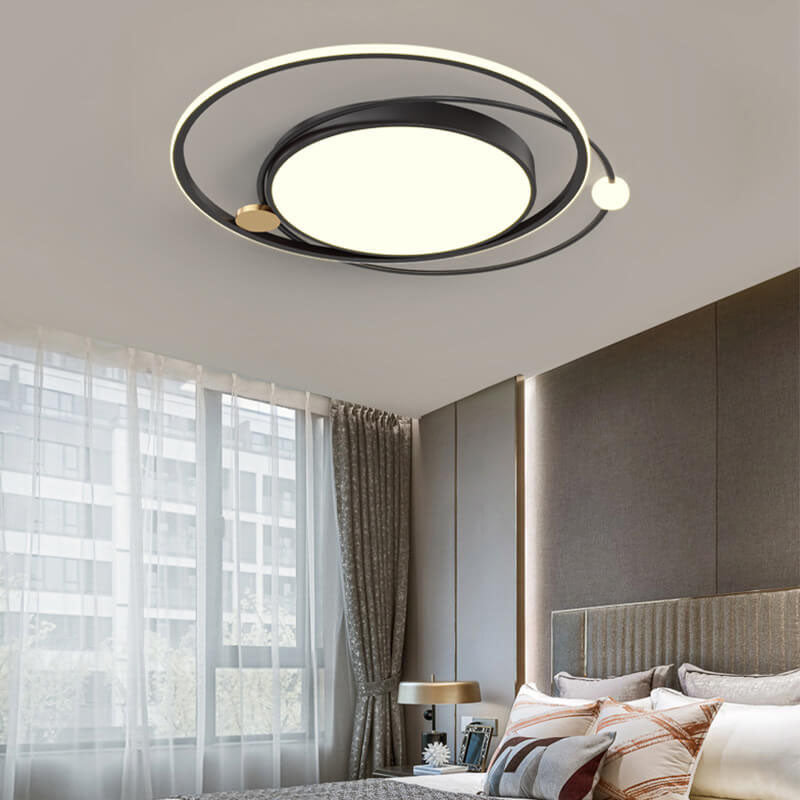 Rund LED-taklampa | Minimalistisk nordisk design