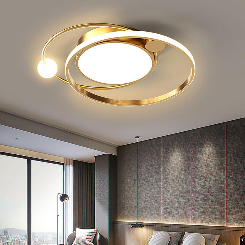 Rund LED-taklampa | Minimalistisk nordisk design