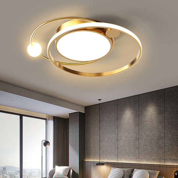 Rund LED-taklampa | Minimalistisk nordisk design