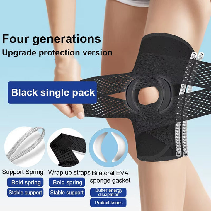 Knäbandage med justerbart kompressionssystem