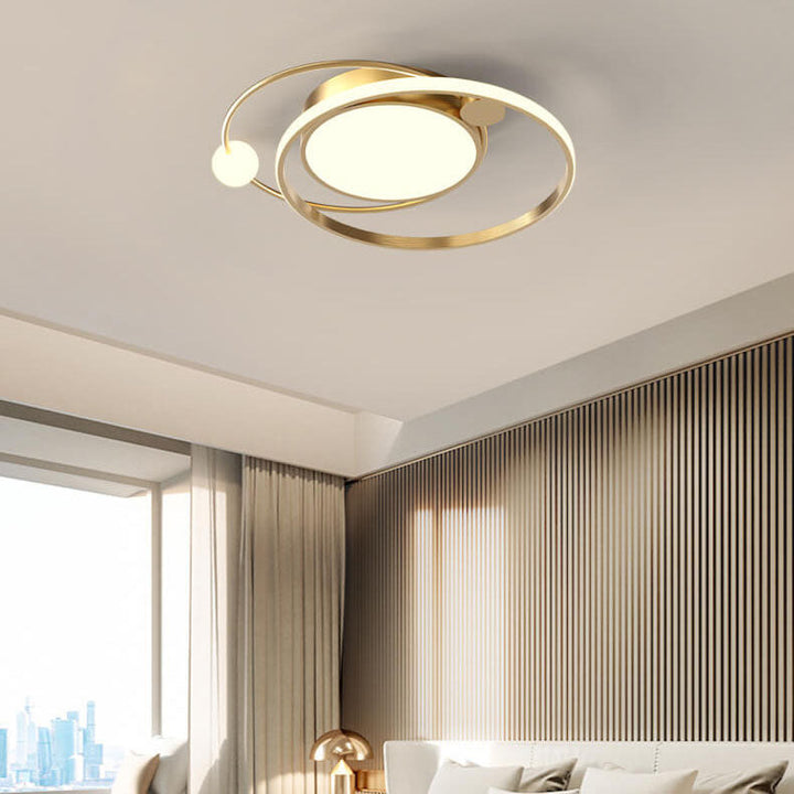 Rund LED-taklampa | Minimalistisk nordisk design