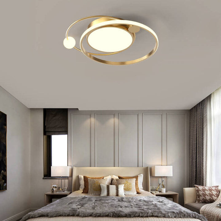 Rund LED-taklampa | Minimalistisk nordisk design