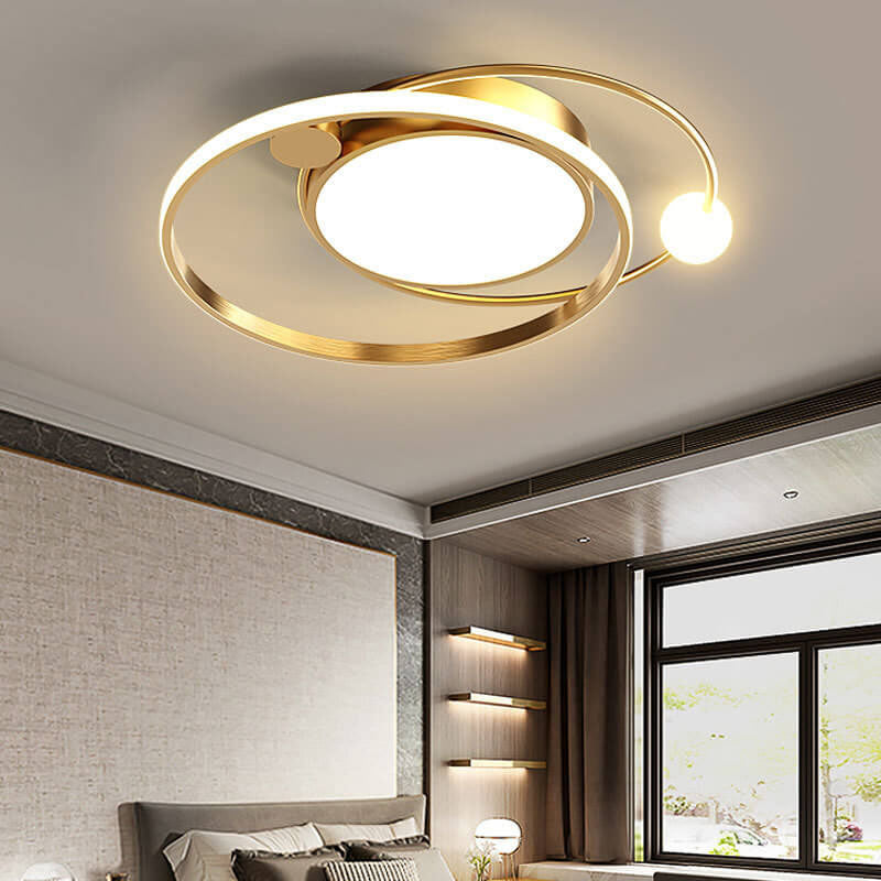 Rund LED-taklampa | Minimalistisk nordisk design