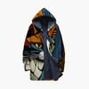 Unisex hettejakke med glidelås og kattetrykk design