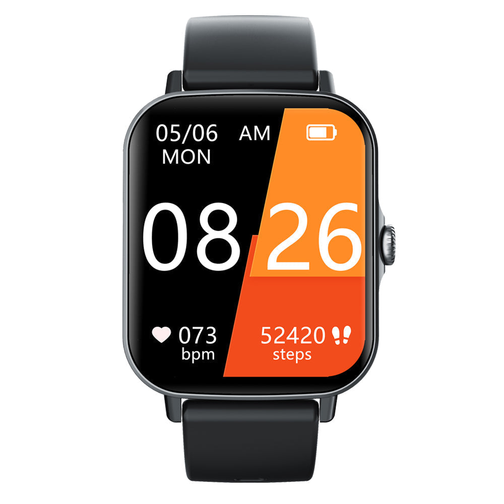 Vattentät smartwatch med blodtrycksmätare, syremättnadsmätare och sömnövervakning