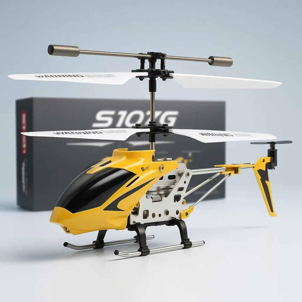 Oförstörbar RC-helikopter Hercules 3.5CH Mini RC-helikopter med gyroskop, karmosinröd