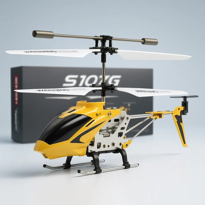 Oförstörbar RC-helikopter Hercules 3.5CH Mini RC-helikopter med gyroskop, karmosinröd