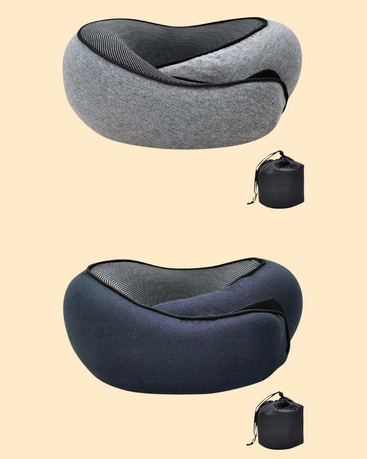 Ergonomiska nackkuddar i memoryskum för resor