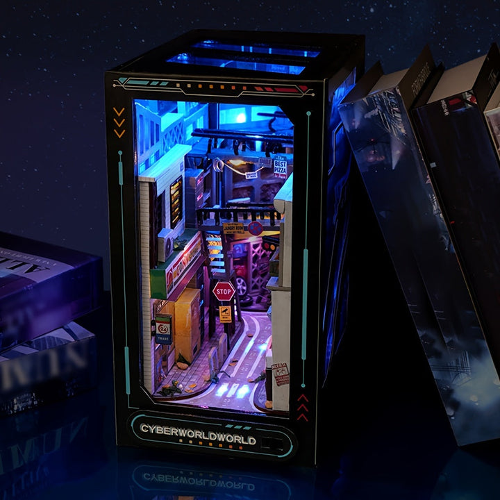 Cyberpunk gör-det-själv-arkadskåp – 3D-modell för hemdekoration med belysning