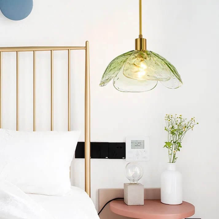 Blombladshängande Lampa - Elegant Nattlampa