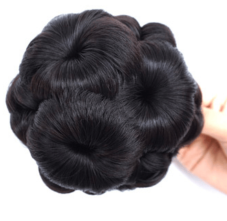 Blomformad hårklämma med extensions – Fiora