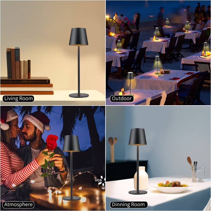 Elegant trådlös bordslampa – Modern och praktisk