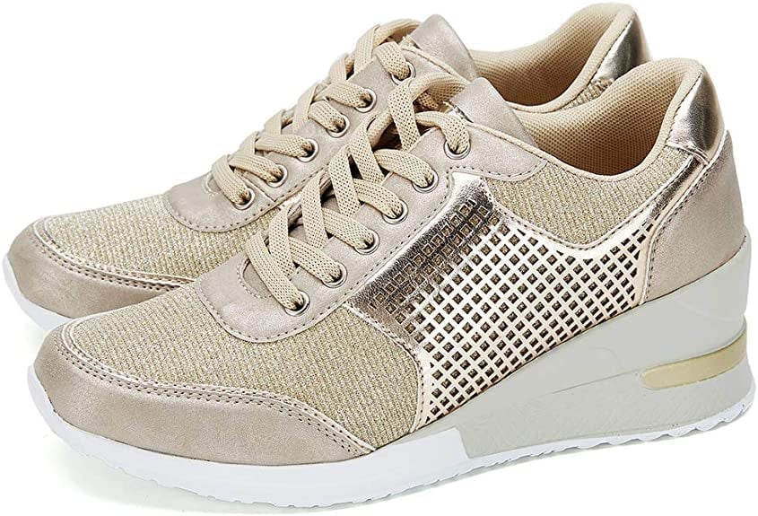 Stilren Sneakers med Sleehak för Damer