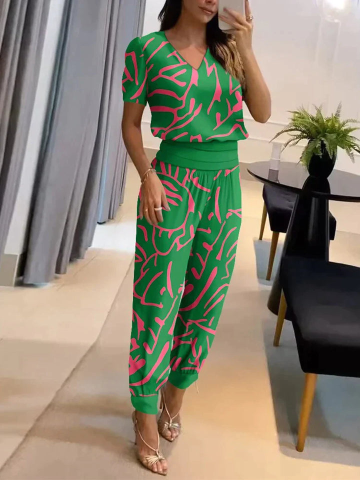 Elegant tvådelat set för kvinnor med modern stil