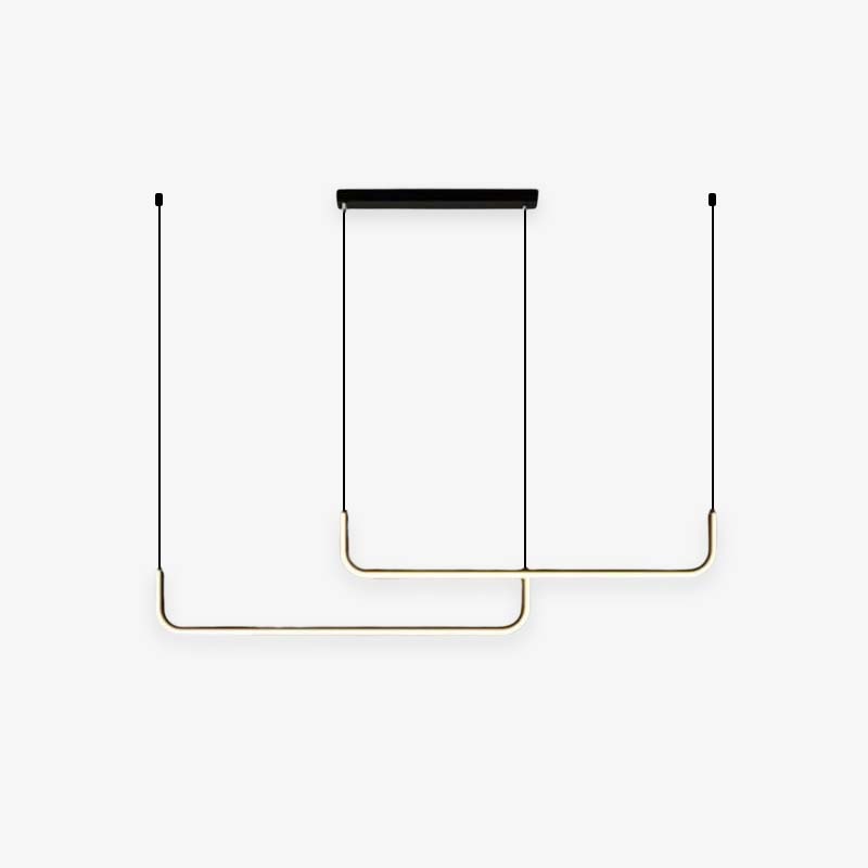Arisha Modern LED-taklampa i Guld/Svart Metall för Matsal/Vardagsrum
