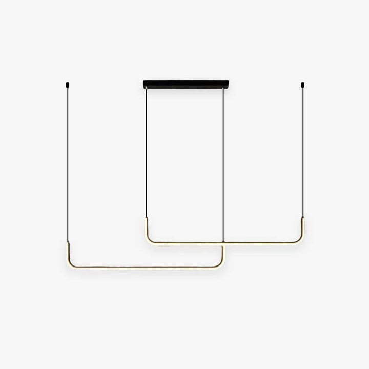 Arisha Modern LED-taklampa i Guld/Svart Metall för Matsal/Vardagsrum