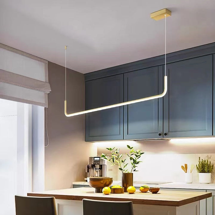 Arisha Modern LED-taklampa i Guld/Svart Metall för Matsal/Vardagsrum