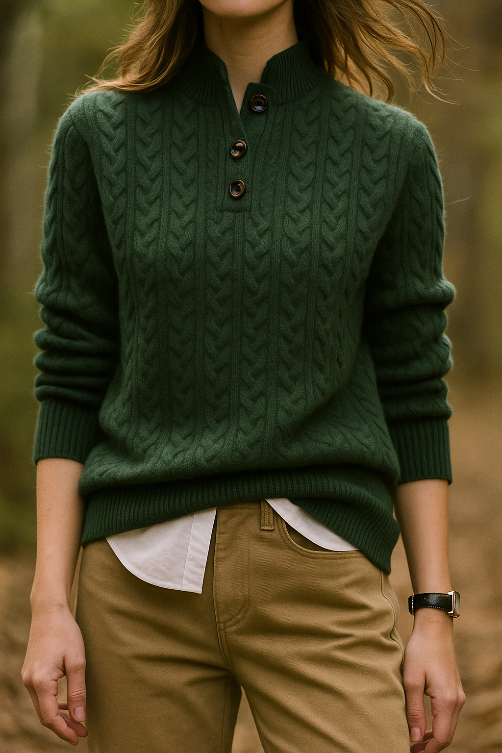 Arden kashmircardigan med knappar