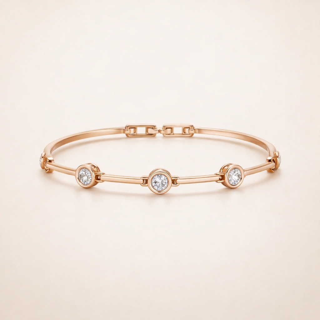 Elara Zirkonia Armband – Guldfärgad elegans