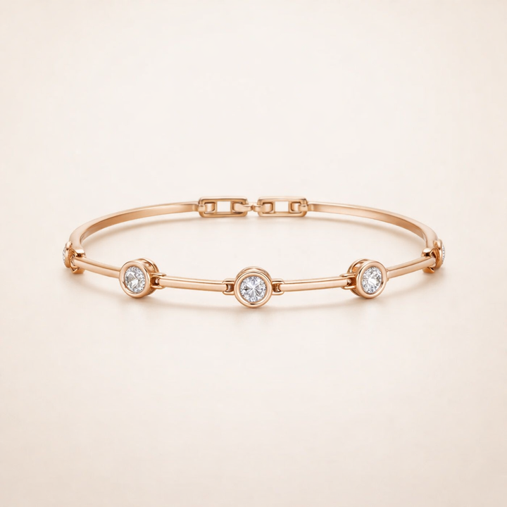 Elara Zirkonia Armband – Guldfärgad elegans