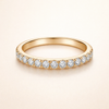 Eterna - Moissanitring i guld