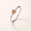 Silverring med bi