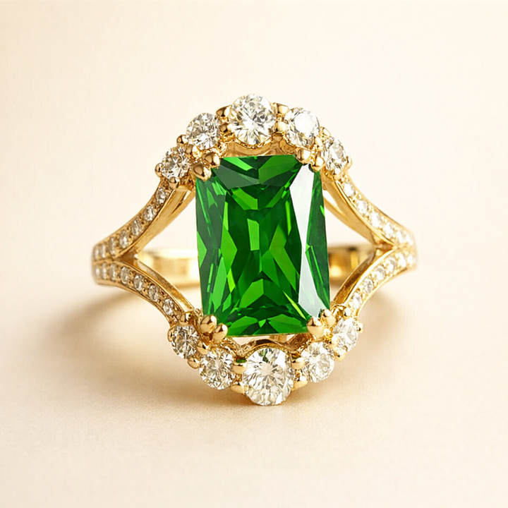 Elegant guldring med förfinade detaljer