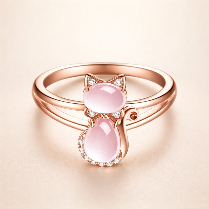 Elegant ring i roséguld med förfinad design