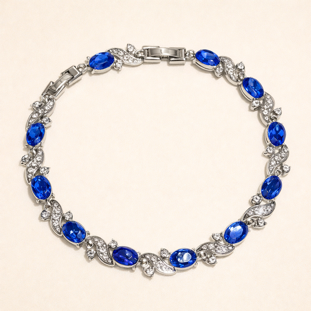 Elegant armband i vitguld med förfinade detaljer