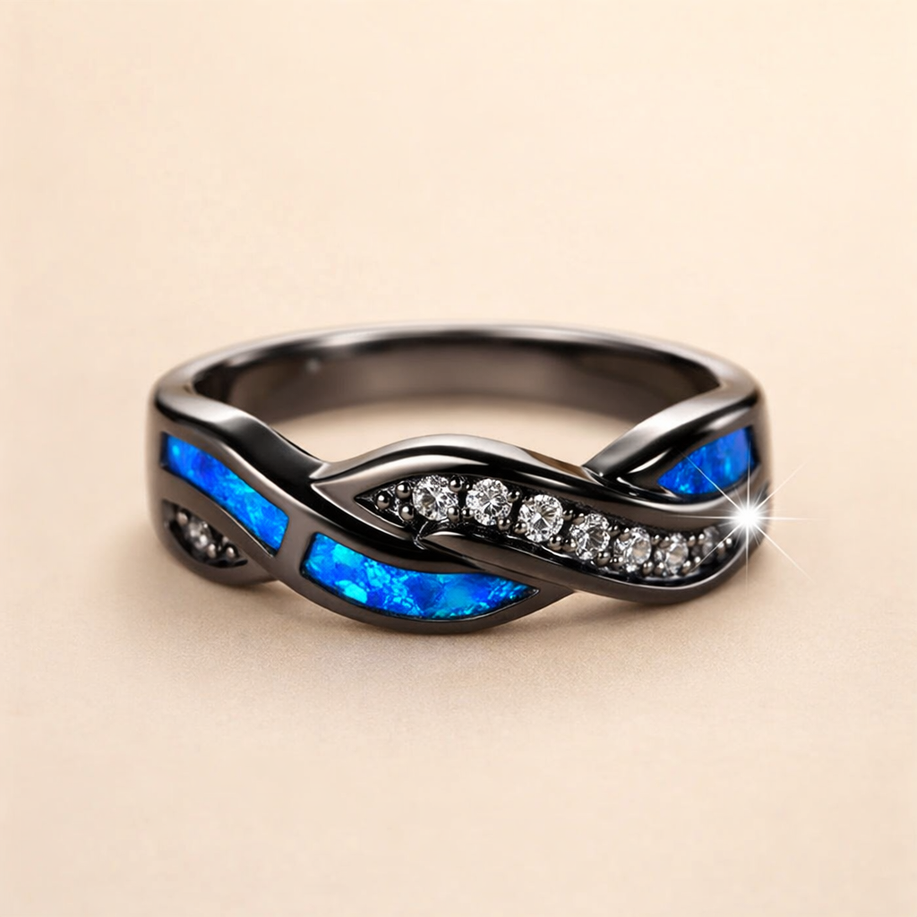 Elegant ring i vitguld med förfinad design
