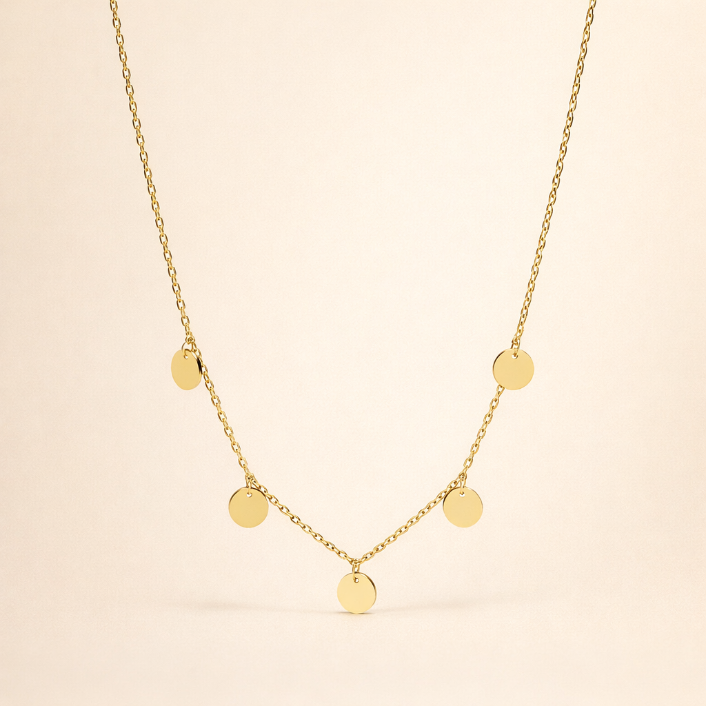 Elegant halsband i vitguld med en förfinad utstrålning