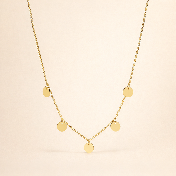 Elegant halsband i vitguld med en förfinad utstrålning