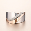 Elegant ring i roséguld med gnistrande zirkonia