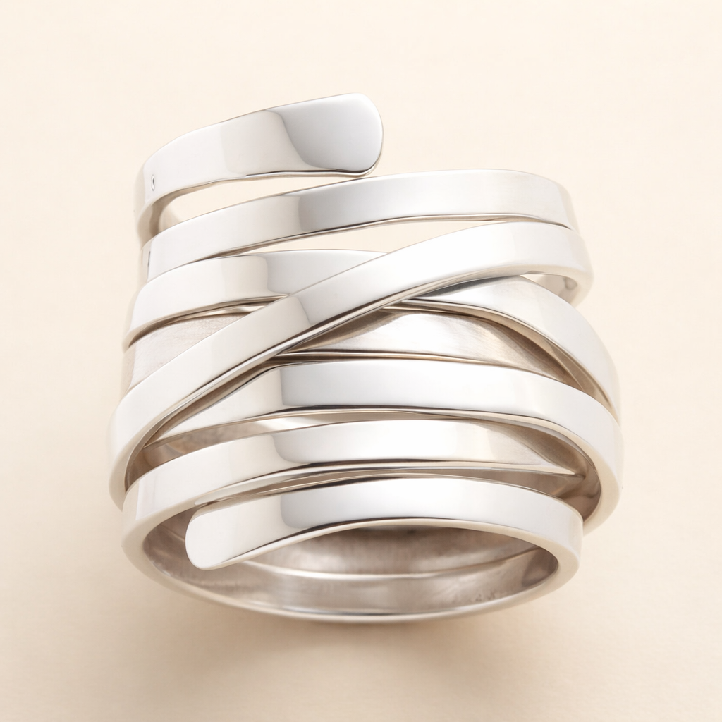 Elegant silverring med vintageutstrålning
