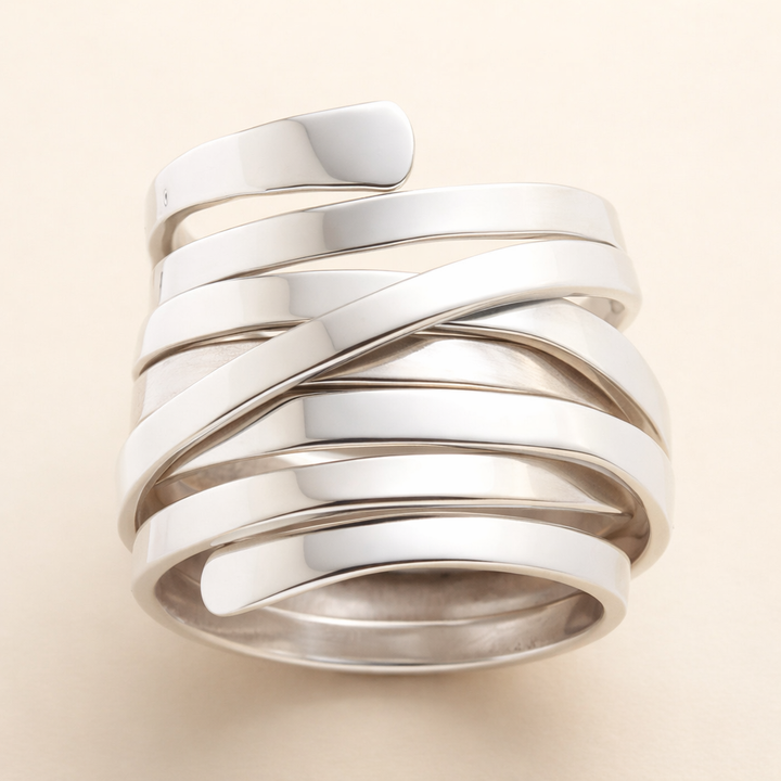 Elegant silverring med vintageutstrålning